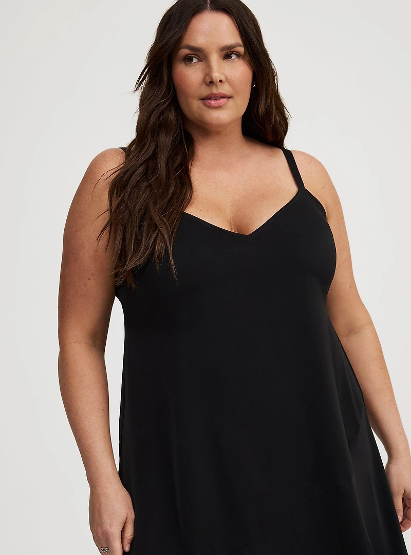 Asymmetrical Tier Slip Dress