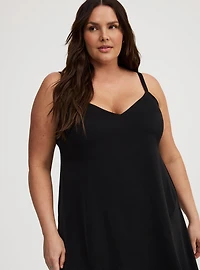 Asymmetrical Tier Slip Dress