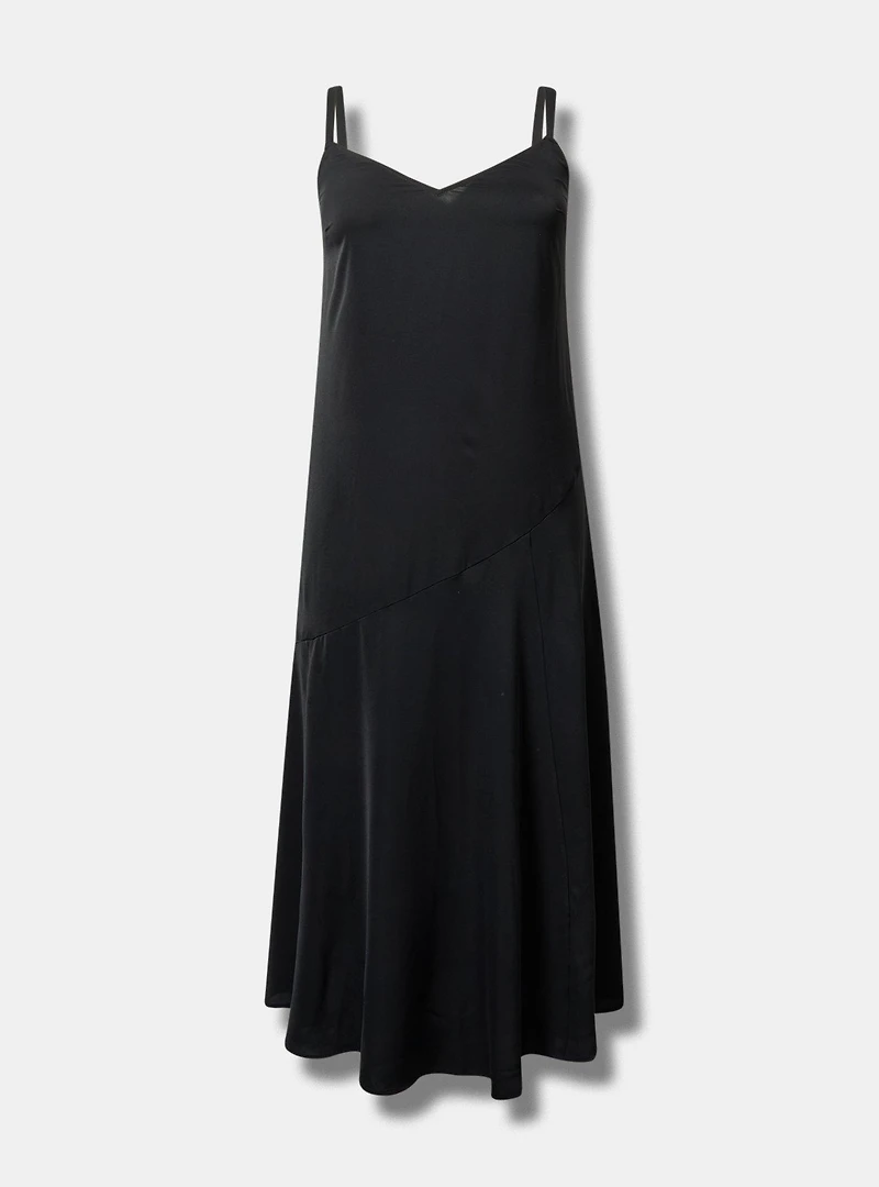Asymmetrical Tier Slip Dress