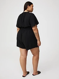 Double V-Neck Romper