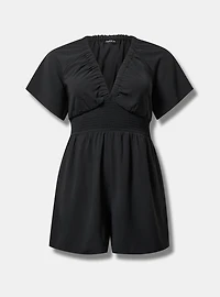 Double V-Neck Romper