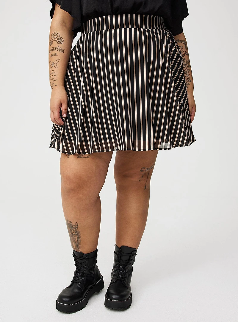 Mini Chiffon Circle Skirt