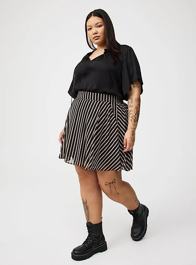 Mini Chiffon Circle Skirt