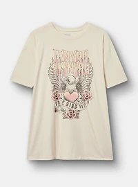 LYNYRD SKYNYRD Oversized Cotton Jersey Tunic Tee