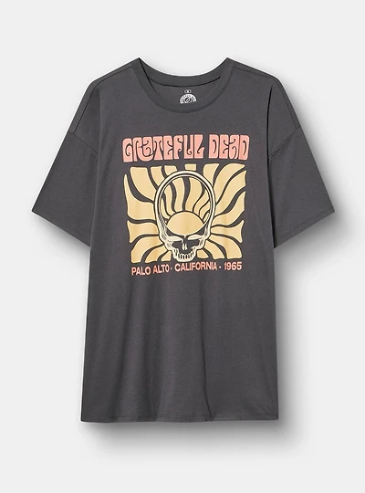 Grateful Dead Oversized Cotton Jersey Tunic Tee