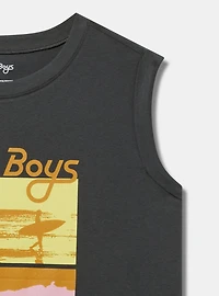 Beach Boys Classic Cotton Roll Sleeve Muscle Tank