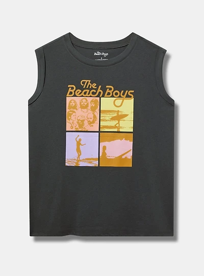 Beach Boys Classic Cotton Roll Sleeve Muscle Tank