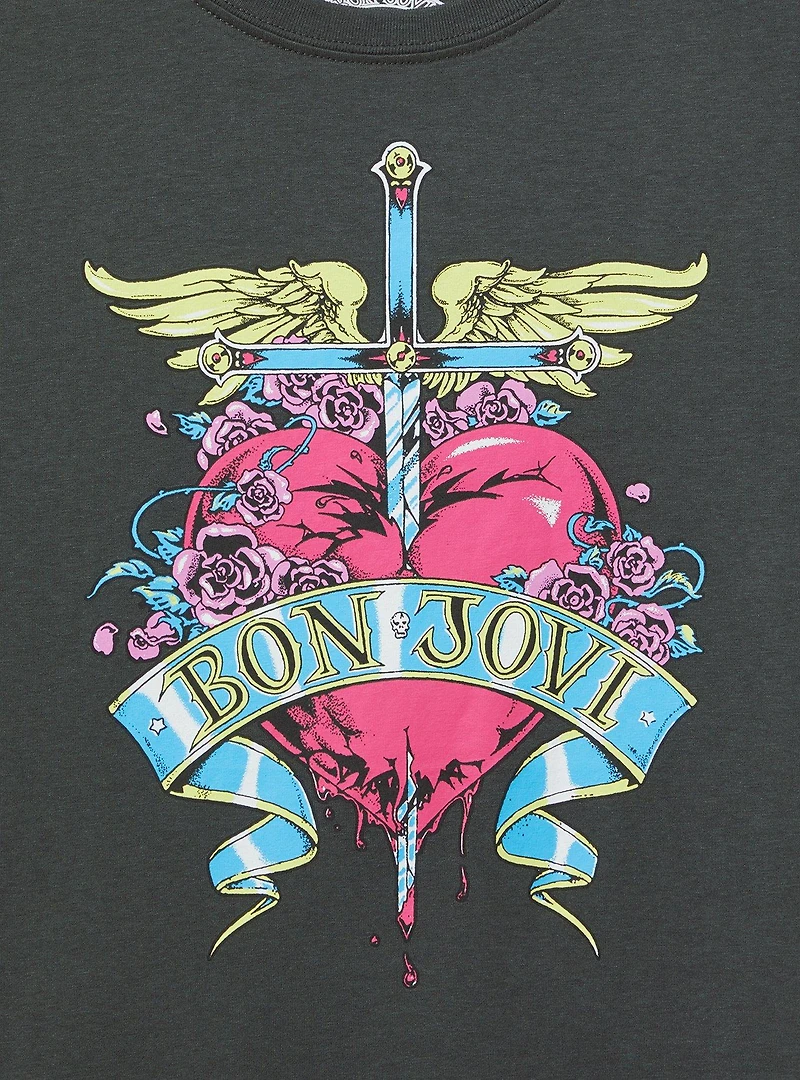 Bon Jovi Relaxed Cotton Crew Tank