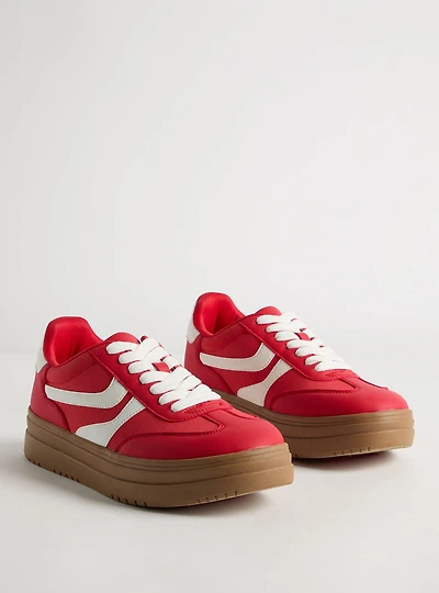 Lace-Up Platform Sneaker
