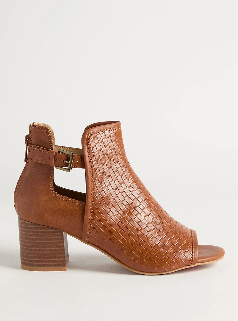 Woven Peep Toe Heel (WW