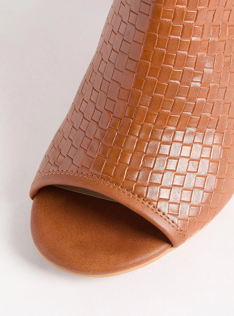 Woven Peep Toe Heel (WW