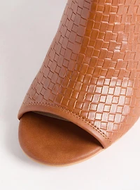 Woven Peep Toe Heel (WW