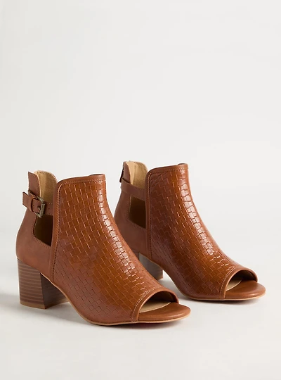 Woven Peep Toe Heel (WW