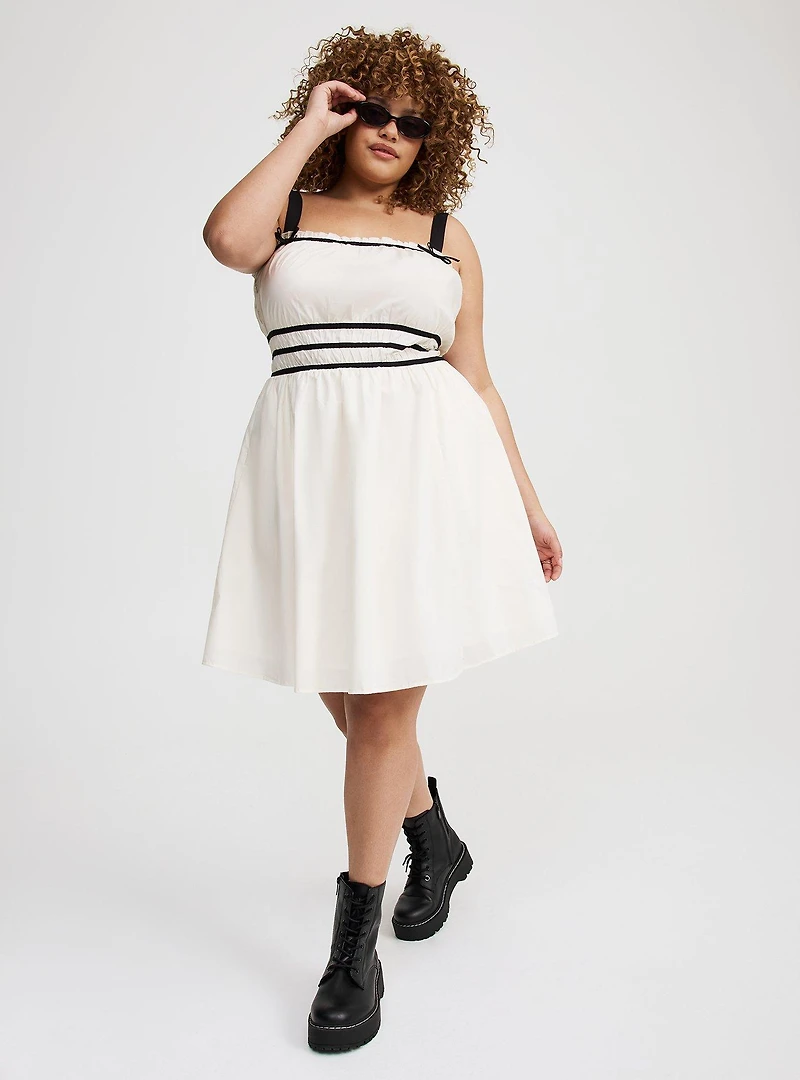 Mini Poplin Dress