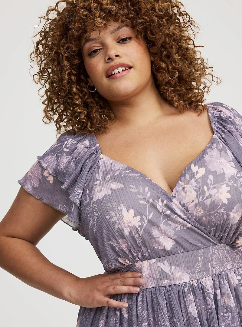 Double Flutter Sleeve Romper