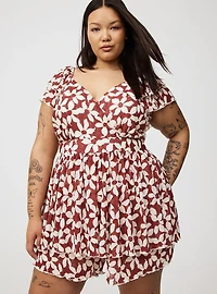 Double Flutter Sleeve Romper