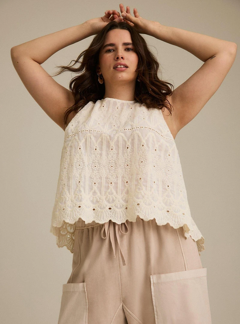 Festi Pull-On Slouchy Straight Leg Pant