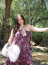 Festi Halter Bow Maxi Dress
