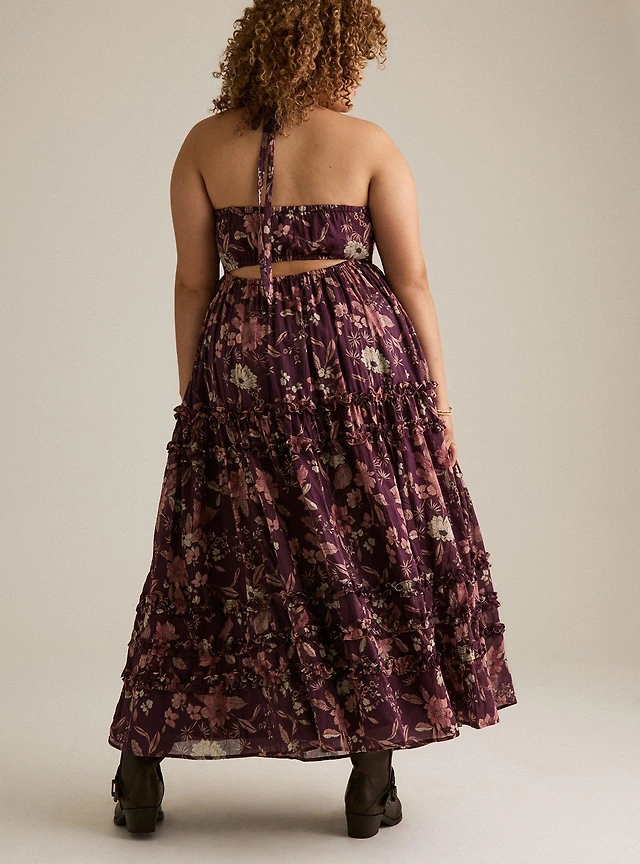 TORRID Festi Bow Back Halter Maxi Dress | Connecticut Post Mall TORRID Festi Bow Back Halter Maxi Dress | Connecticut Post Mall
