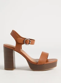 Dual Strap Wood Block Heel (WW