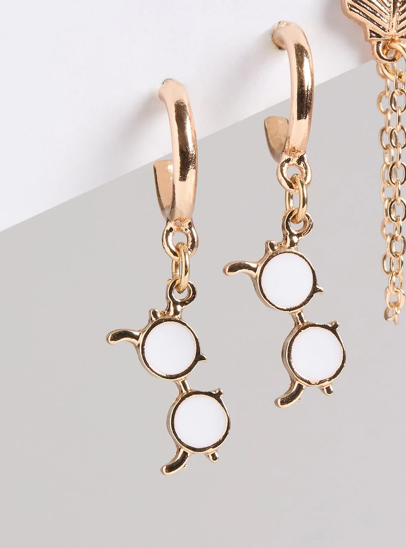 Shell Linear Earring Set