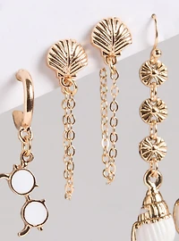Shell Linear Earring Set