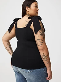 Foxy Tie Strap Corset Tank