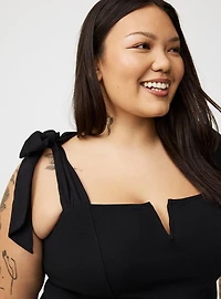 Foxy Tie Strap Corset Tank