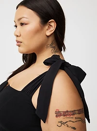 Foxy Tie Strap Corset Tank