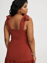 Foxy Tie Strap Corset Tank