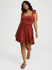 Foxy Tie Strap Corset Tank