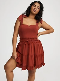 Foxy Tie Strap Corset Tank