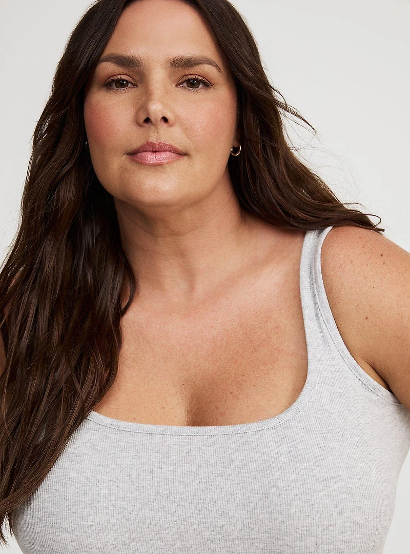 Double Rib Square Neck Tank