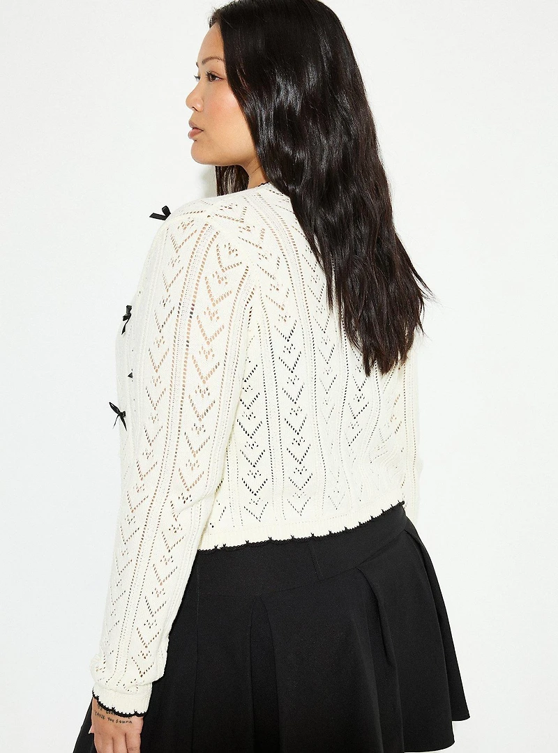 LoveSick Dainty Bow Cardigan