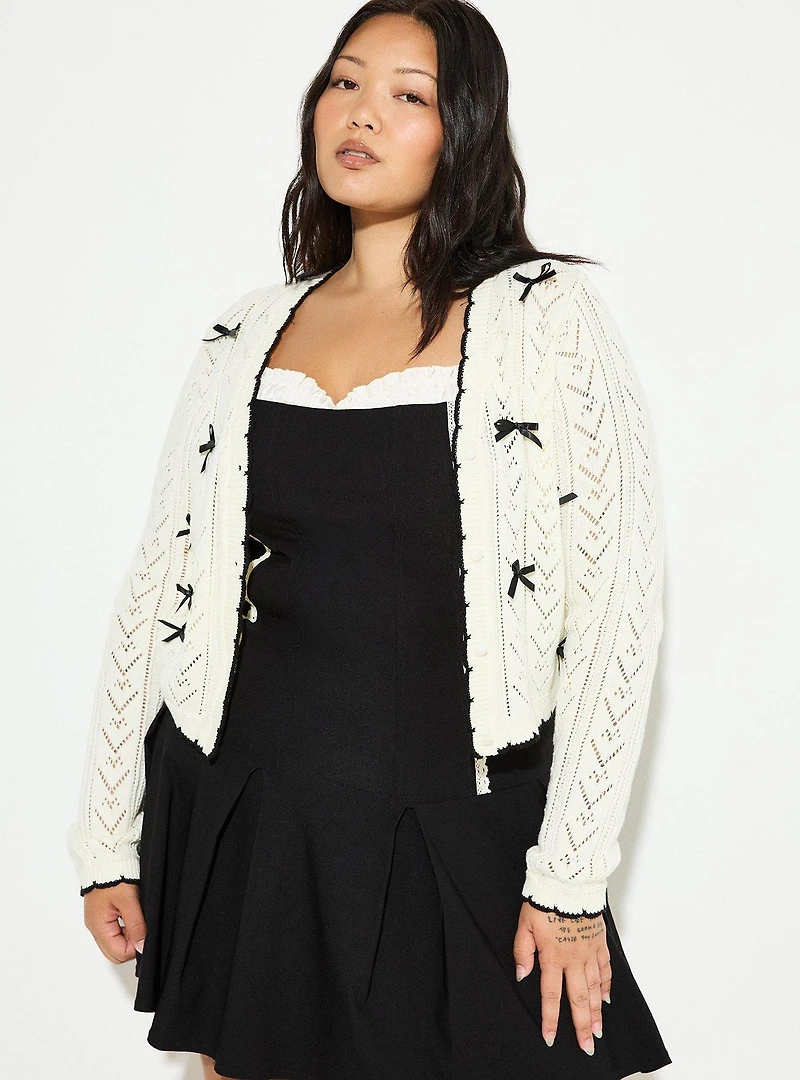 LoveSick Dainty Bow Cardigan
