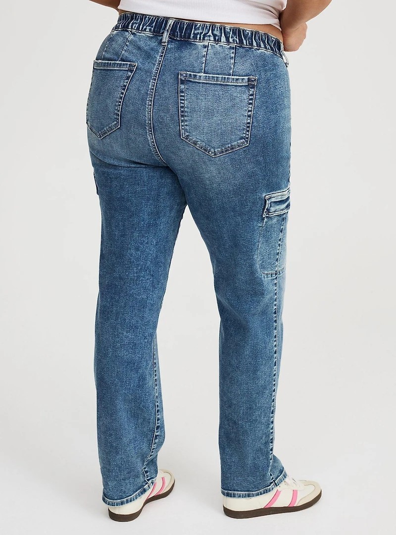 Weekend Mid-Rise Boyfriend Cargo Jean