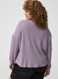 Shirred Long Sleeve Top