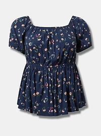 Babydoll Square-Neck Top