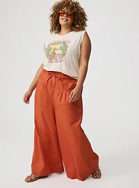 Pull-On Pleat Super Wide Leg Pant
