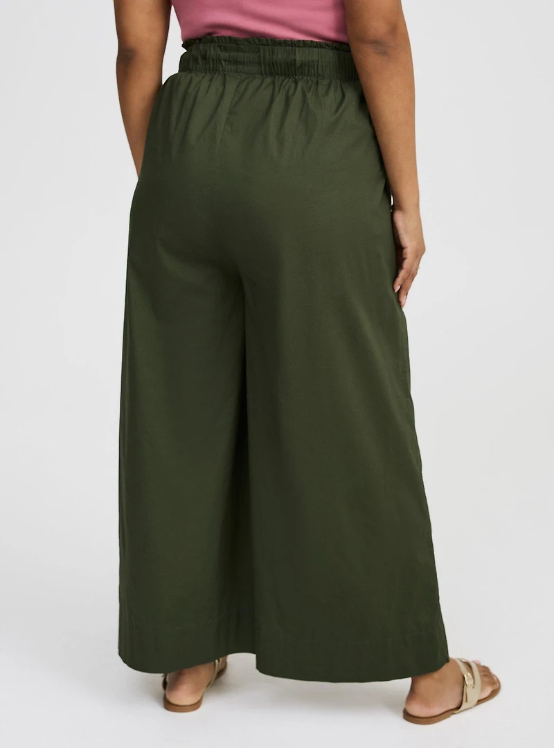 Pull-On Pleat Super Wide Leg Pant