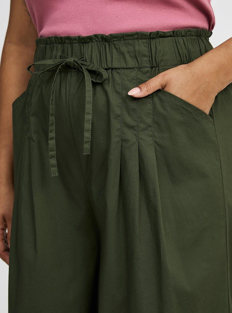 Pull-On Pleat Super Wide Leg Pant