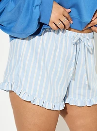 LoveSick Drawstring Ruffle-Hem Short
