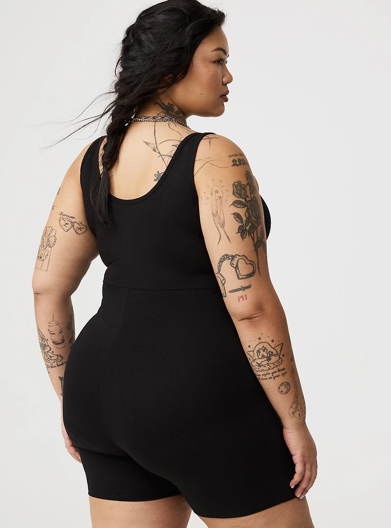 Scoop-Neck Tank One-Piece