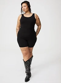 Scoop-Neck Tank One-Piece