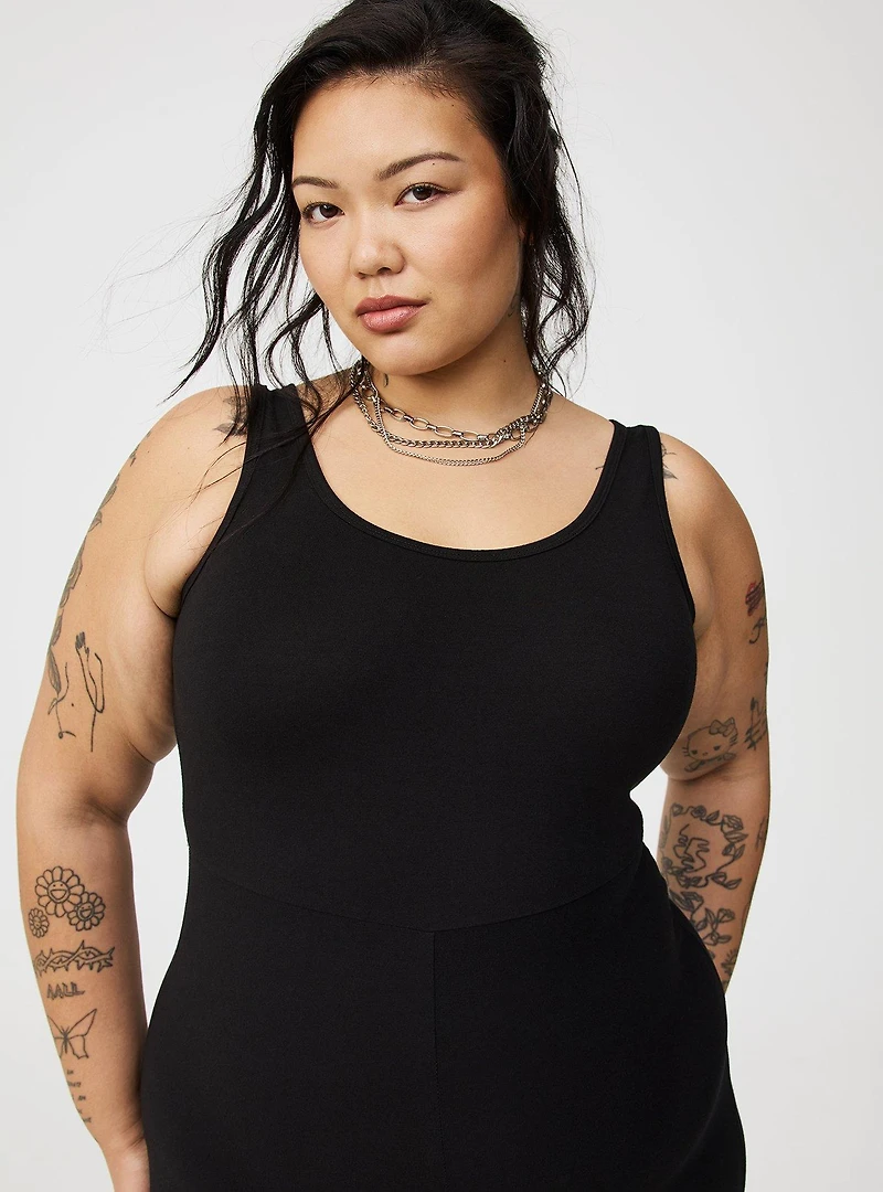 Scoop-Neck Tank One-Piece
