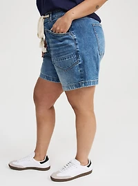 High-Rise Loose Drawstring Short