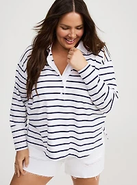 Collared Long Sleeve Top