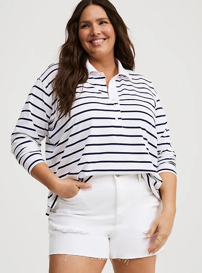 Collared Long Sleeve Top