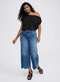 Sandwashed Off-Shoulder Tee