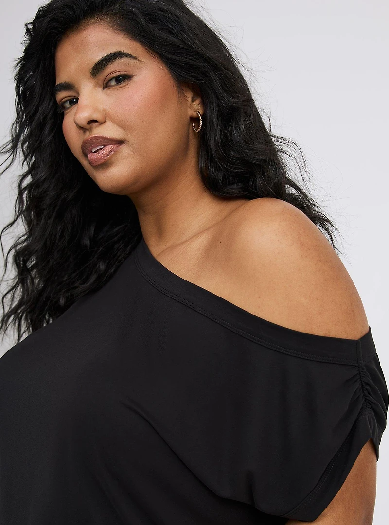 Sandwashed Off-Shoulder Tee
